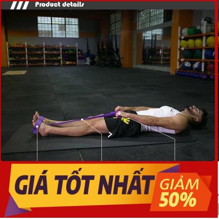 Dây kéo tập cơ bụng lưng tummy đa năng 4 ống đàn hồi hỗ trợ gym gập tại nhà giúp cho dáng chuẩn vòng eo thon