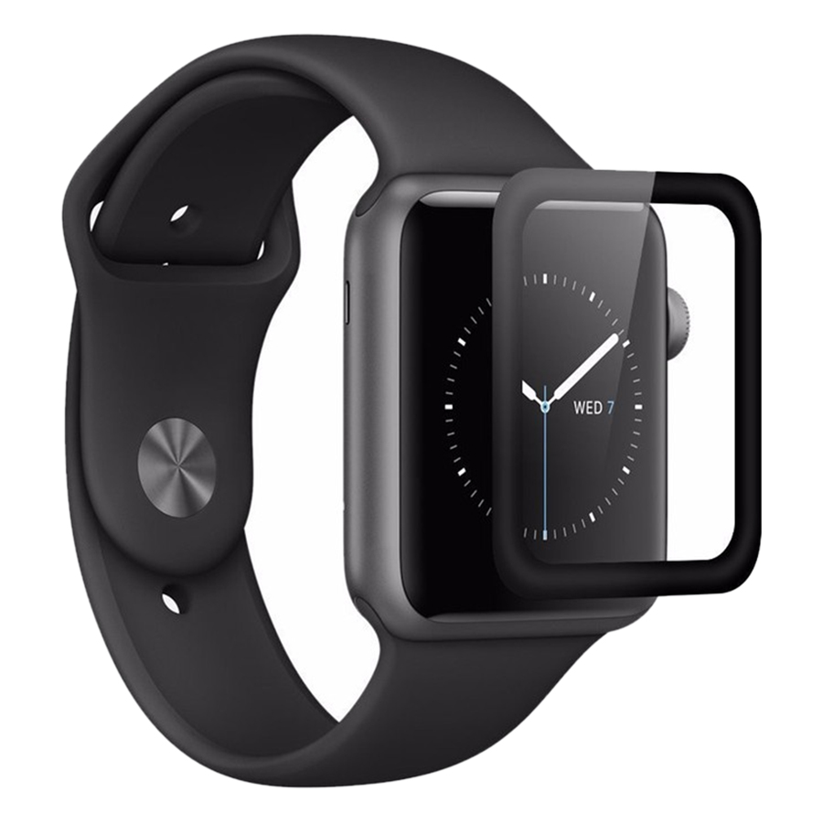 Miếng Dán Cường Lực Glass 3D 9H Full Màn Hình Cho Apple Watch 42mm - Hàng chính hãng