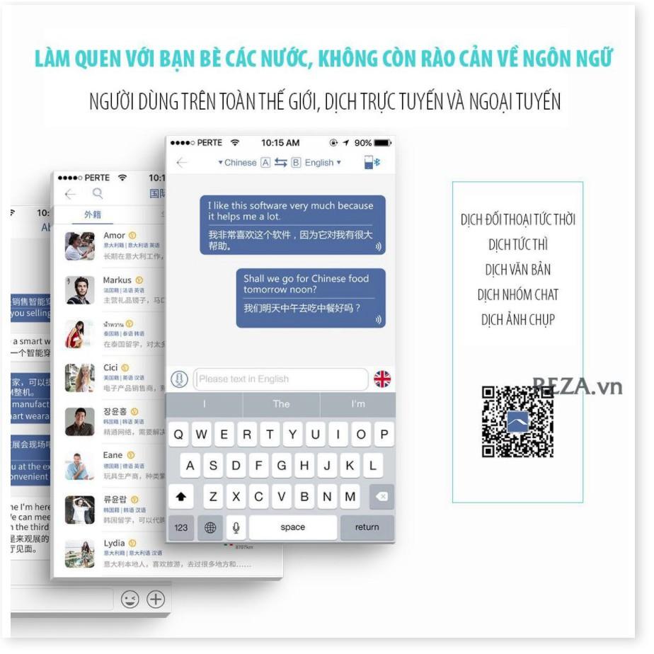 Máy phiên dịch đa ngôn ngữ Translaty 40 Languages Smart Translator Instant Voice