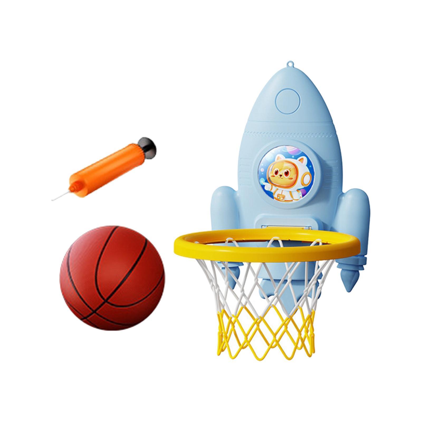 Toddler Basketball Hoop Set Cartoon Outdoor Indoor Game Foldable Basketball Hoop for Girls Gifts