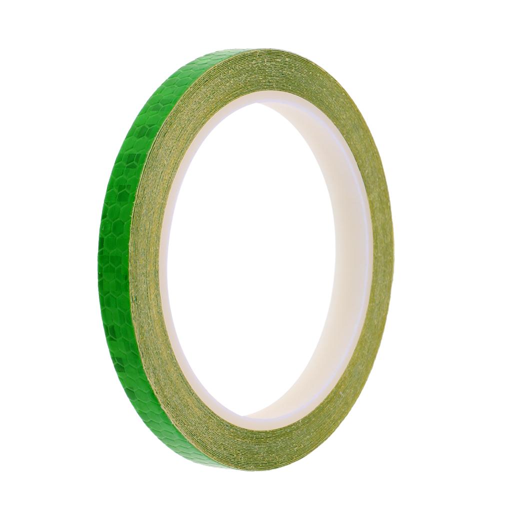 Reflective Strips Wheel Rim Sticker Tape Bicycle Motorcycle Car Decal Red White