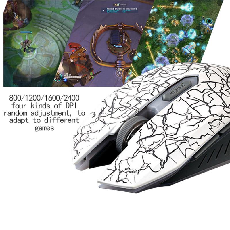 Dữ Liệu Ếch Chuột Chơi Game Có Dây LED Chuột Quang Đèn Nền Cho Trò Chơi Laptop Notebook PC Máy Tính Dành Cho Windows Mac