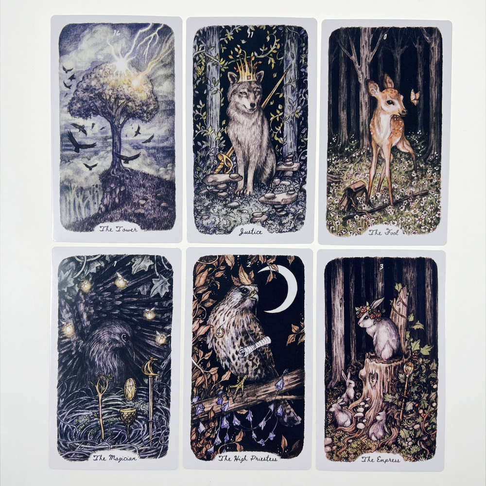 [Size Gốc] Bộ Bài Oak Ash Thorn Tarot 78 Lá Bài 7x12 Cm Đá Thanh Tẩy