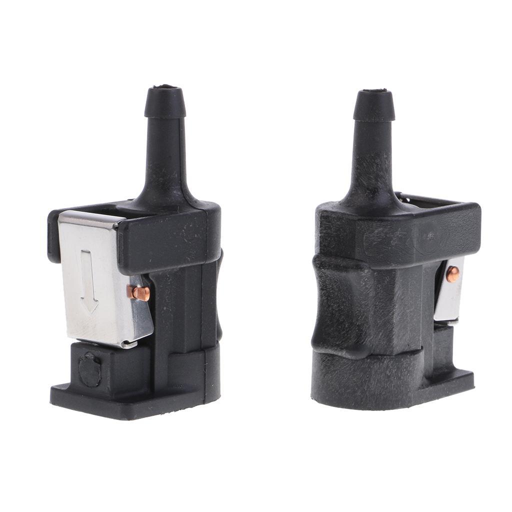 2X 2pcs Fuel Line Tank Connector for  Outboard Motor Marine Boat Engine