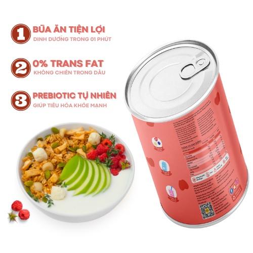 Ngũ Cốc Ăn Kiêng Granola Vị Táo Mix Hạt Macca 300g Befresco