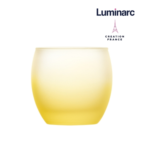 Bộ 2 Ly Thuỷ Tinh Thấp Luminarc Salto Frost Yellow 320ml - LUSAQ3176