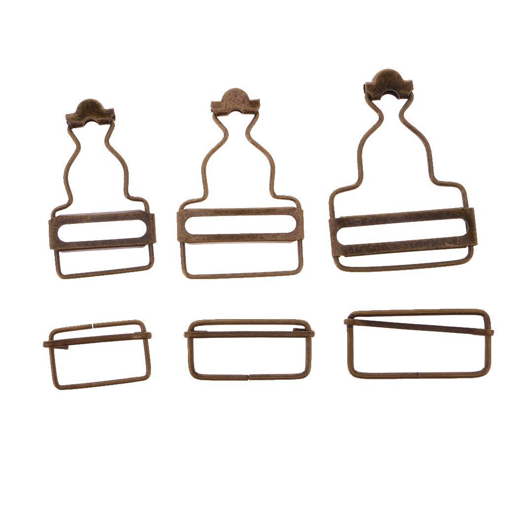 Set of 12 Metal Adjustable Buckle Connector for Bag Strap Accessories