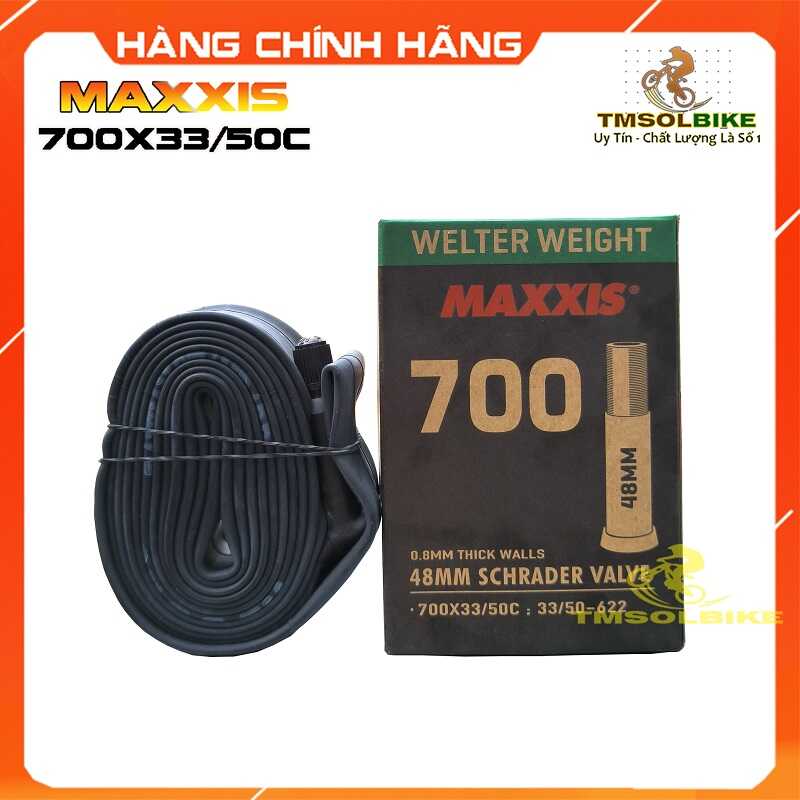 Săm, Ruột Xe Đạp MÁC XÍC 700x33/50C AV48L Dùng được cho vỏ 33C - 50C Vành 700 Chất Lượng CAO