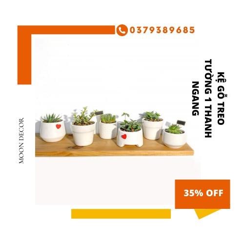 Kệ treo tường kích thước 40x13 kệ gỗ thông tự nhiên nhập khẩu