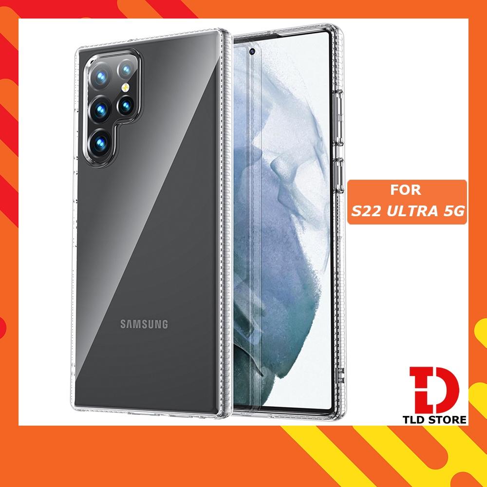 Ốp lưng cho Samsung S22 S22+ Plus S22 Ultra 5G trong suốt chống sốc Fullbox