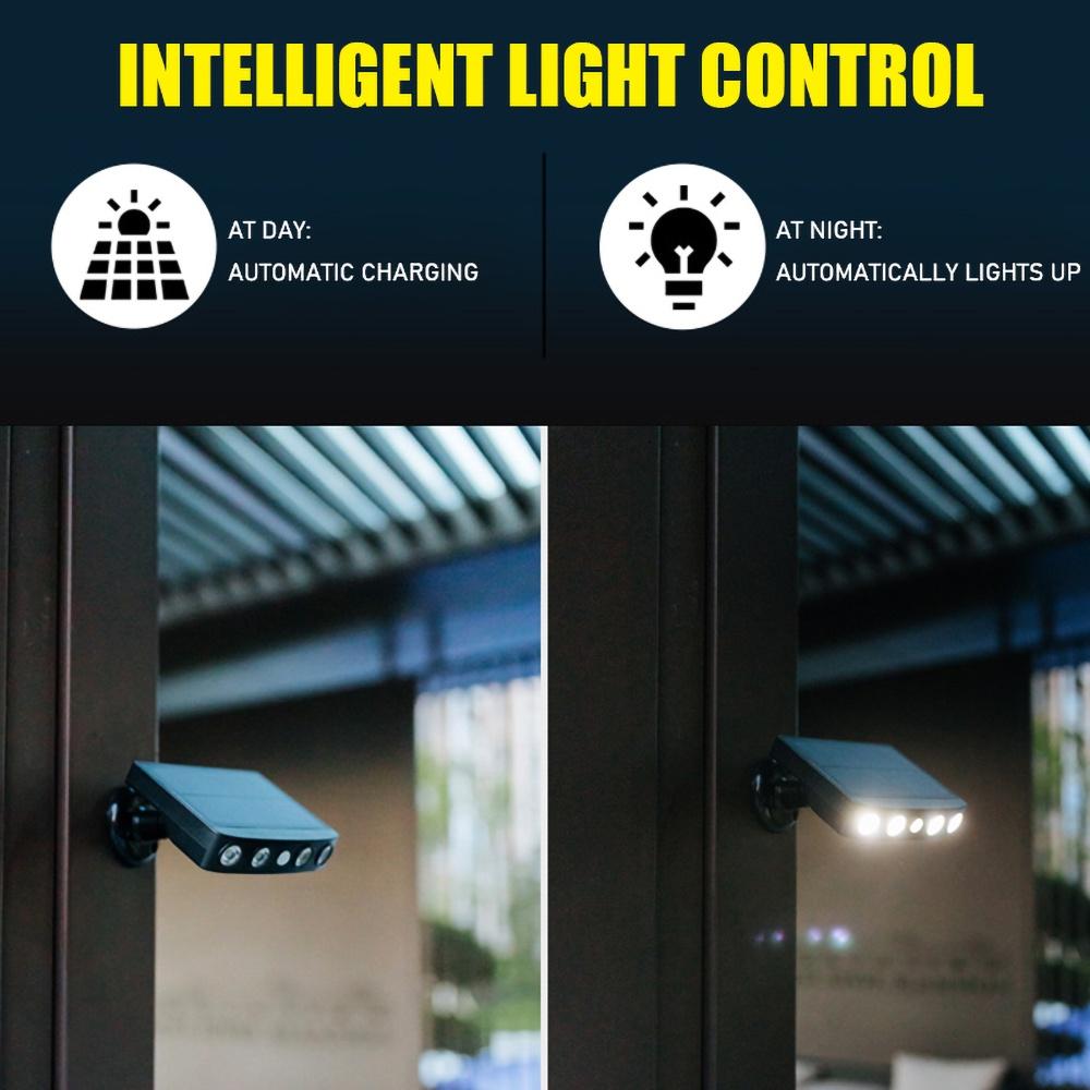 Đèn Led Gắn Tường Sử Dụng Năng Lượng Mặt Trời Chống Thấm Nước IP65