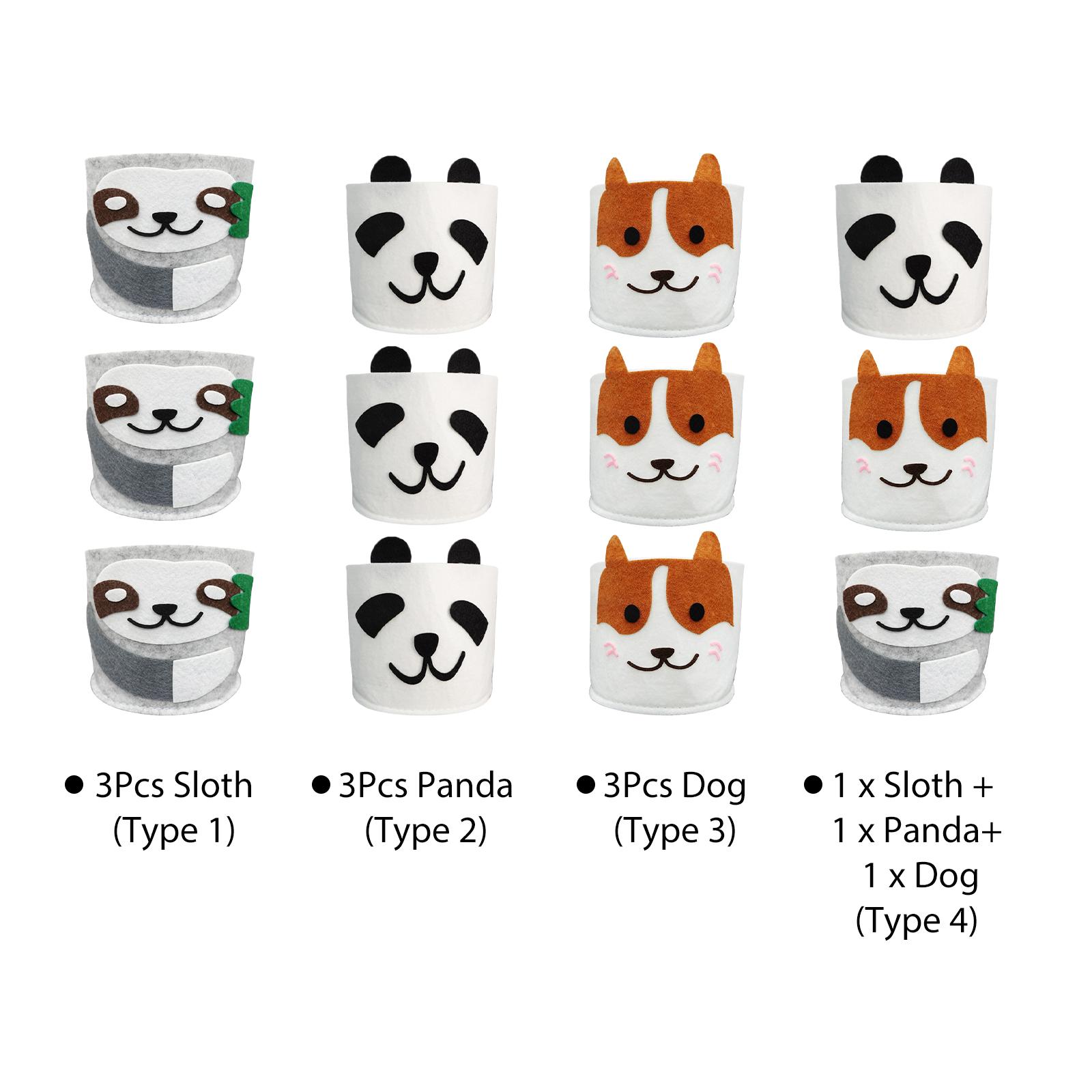 Chậu hoa trồng câu bằng vải dễ thương hình thú dùng trong nhà, ngoài trời