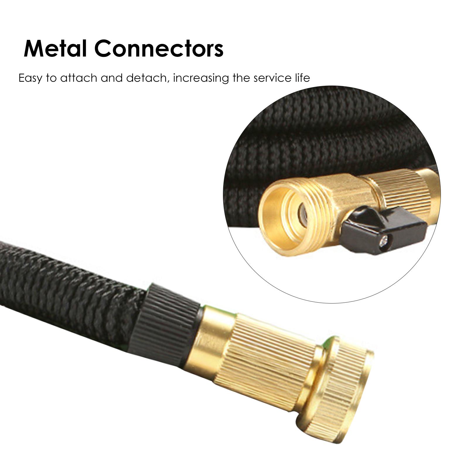 Ống Nước Linh Hoạt Có Thể Kéo Dài Đa Năng Kèm Đầu Nối Vòi Phun Để Rửa Sàn / Tưới Vườn / Làm Sạch Thú Cưng