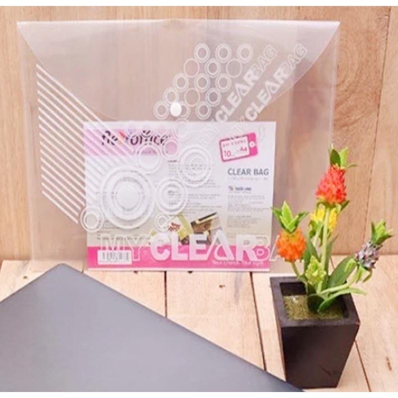 Bìa Nút Hoa Văn Đẹp Dày Dặn A4 CBF05/FO Bìa Cúc My Clear Bag