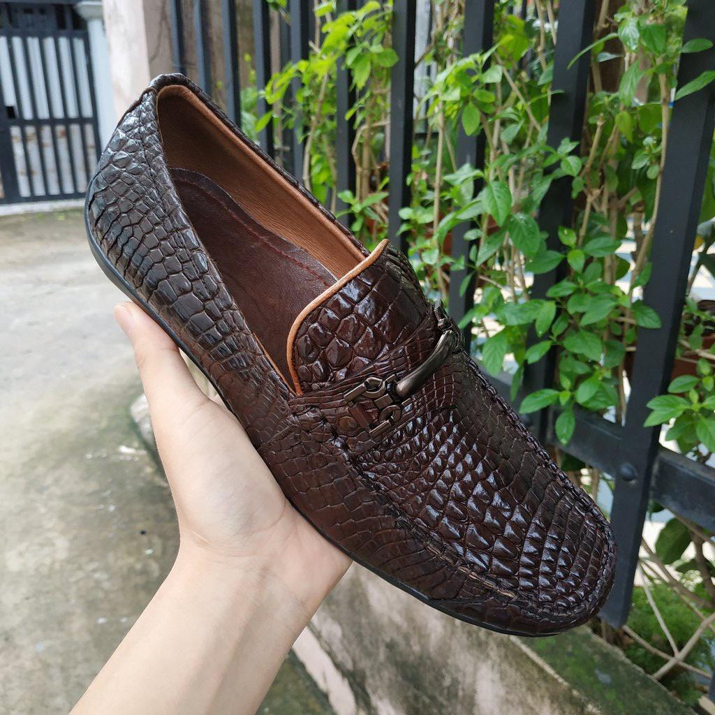 Giày Lười/mọi nam Da Chân Cá Sấu Đẹp Khó Cưỡng!