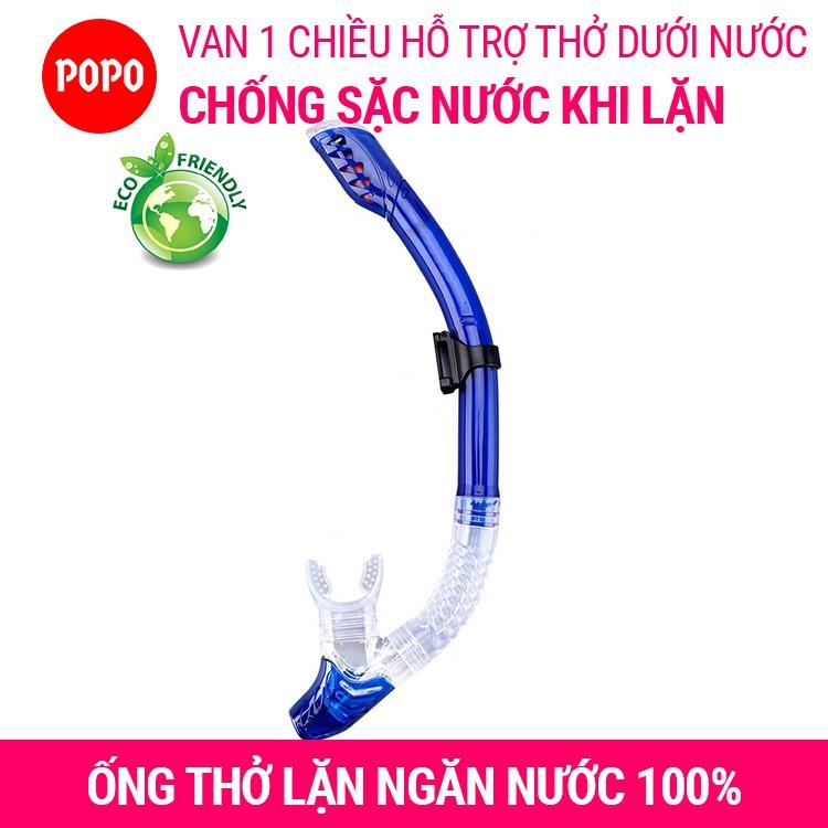 Ống thở lặn biển ngăn nước 100% với van một chiều tự động POPO Collection