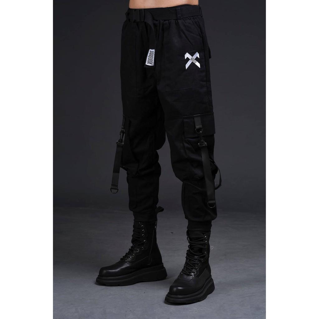 Tuyển tập quần dài nam nữ 12.DESTINY ống jogger thời trang màu đen chất liệu kaki nhập khẩu