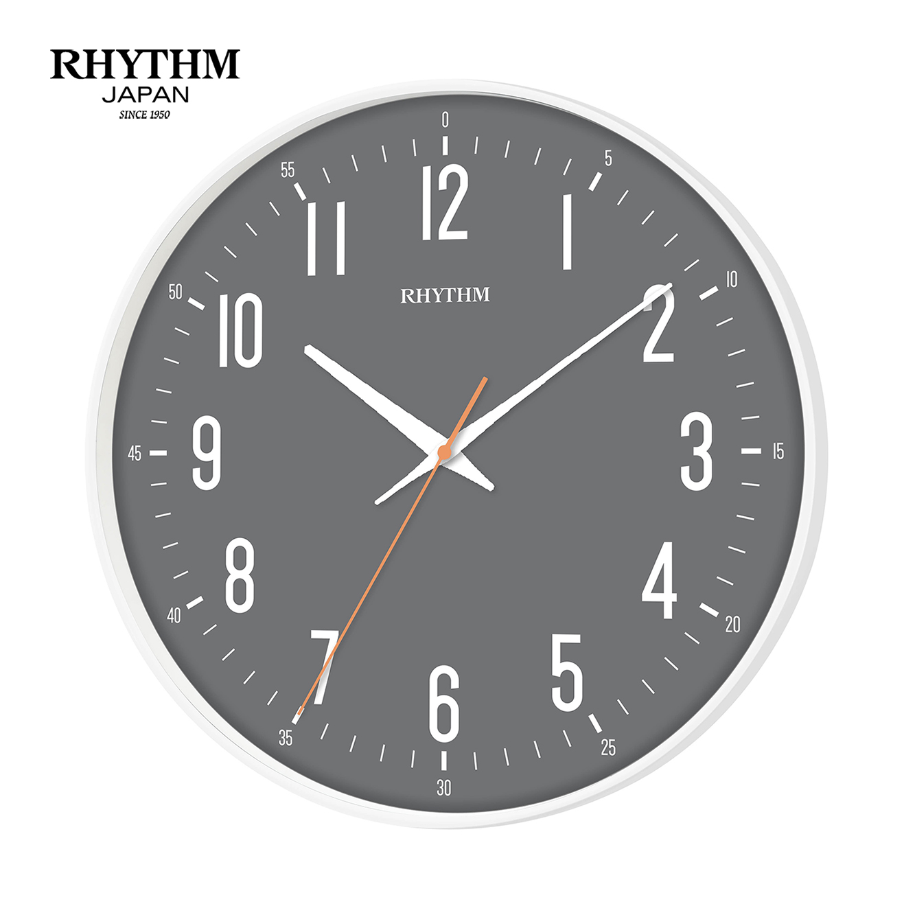 Đồng hồ Rhythm CMG620NR03- Kt 30.5 x 4.0cm, 690g, Vỏ nhựa. Dùng Pin.