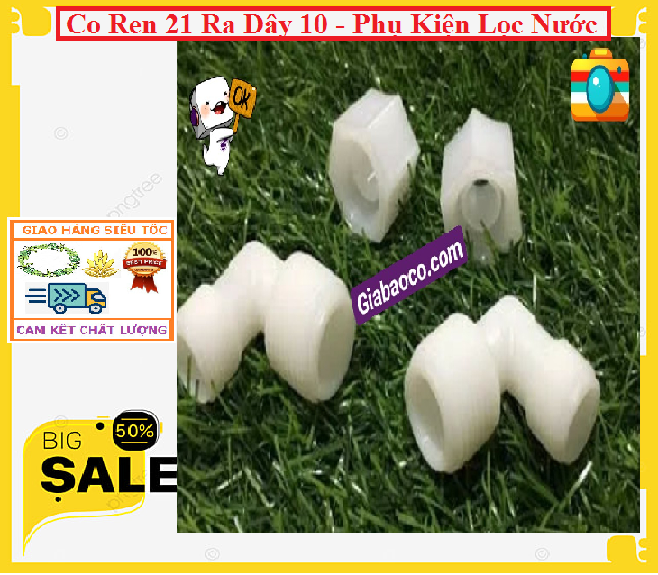 Co Ren 21 Ra Dây 10 Kèm Ốc Vặn - Phụ Kiện Lọc Nước