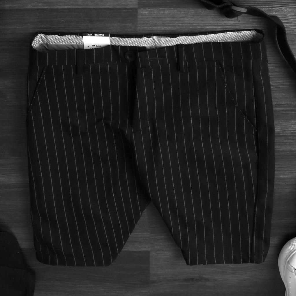 Quần short âu nam trơn dáng công sở