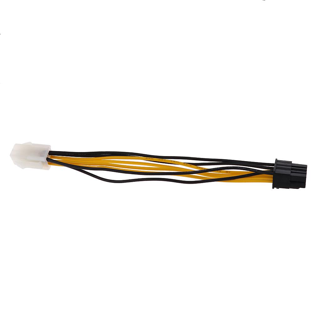 4Pin to 8 Pin Power Supply Adapter Cable Cord Connector Wire for Desktop