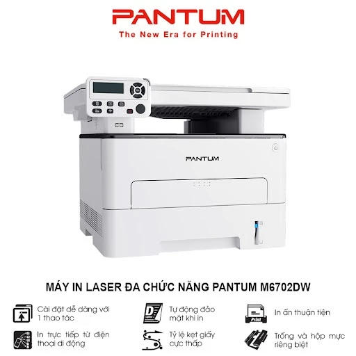 Máy In Laser Đa Năng Pantum M6702DW - Hàng Chính Hãng