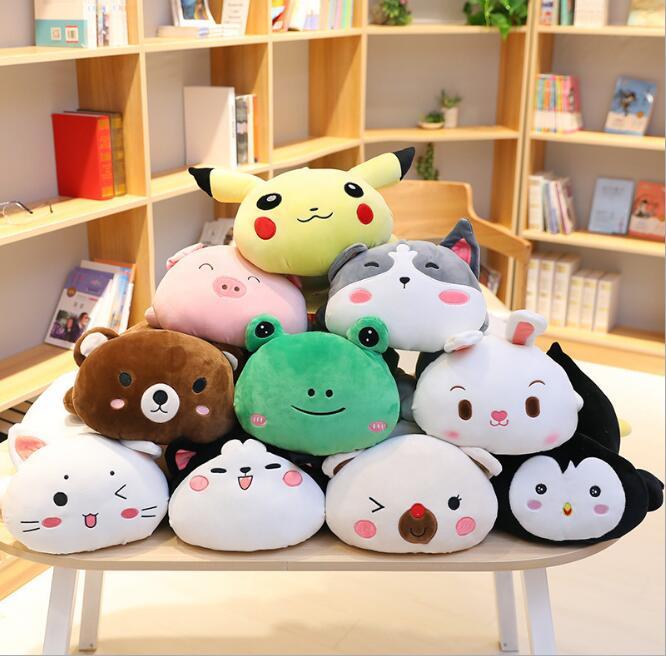 Chú Ếch Dễ Thương Chó Mèo Hình Gấu Panda Lợn Chim Cánh Cụt Vịt Hamster Nhồi Bông Động Vật Búp Bê Cho Bé Kids Bé Gái Quà Tặng Sinh Nhật