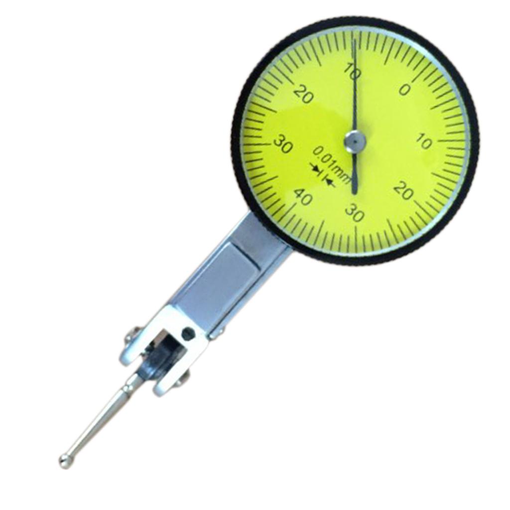 0.01mm Accuracy Dial Test Indicator Gauge Measurement Precision with Mount