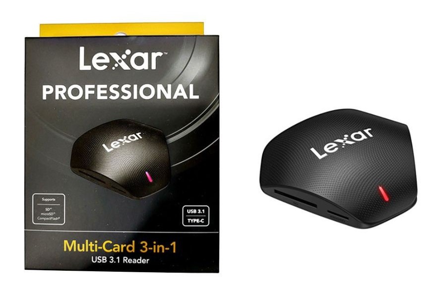 Đầu đọc thẻ Lexar Professional Multi Card 3 in 1 USB 3.1 Reader, Hàng nhập khẩu