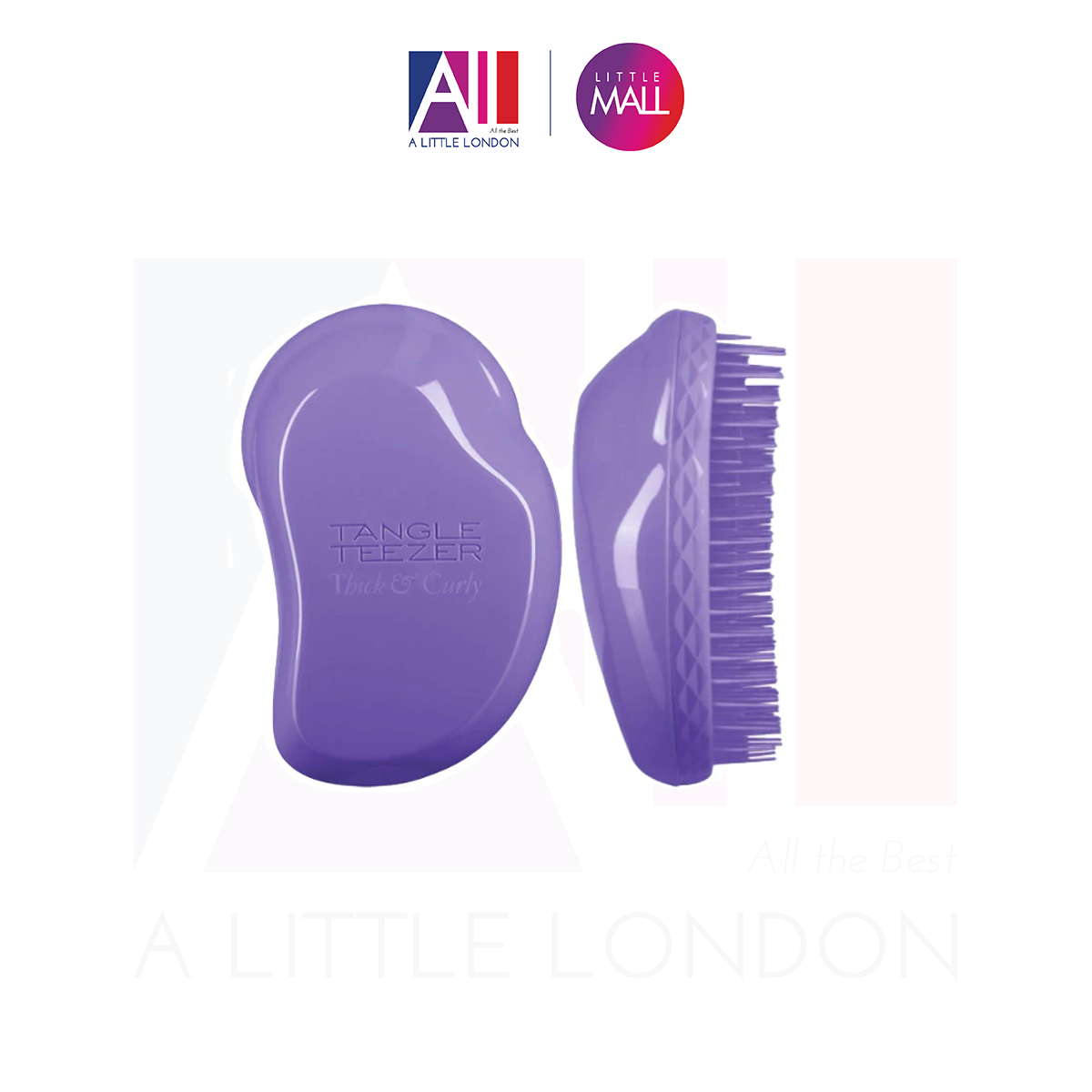 Lược Tangle Teezer Detangling Hair Brush Thick &amp; Curly Lilac Fondant