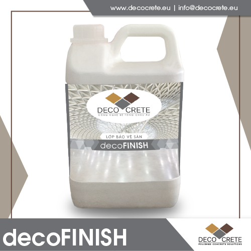 decoFINISH - Hoá chất Tăng Bóng bảo vệ sàn bê tông công nghệ colloidal silica DECO CRETE