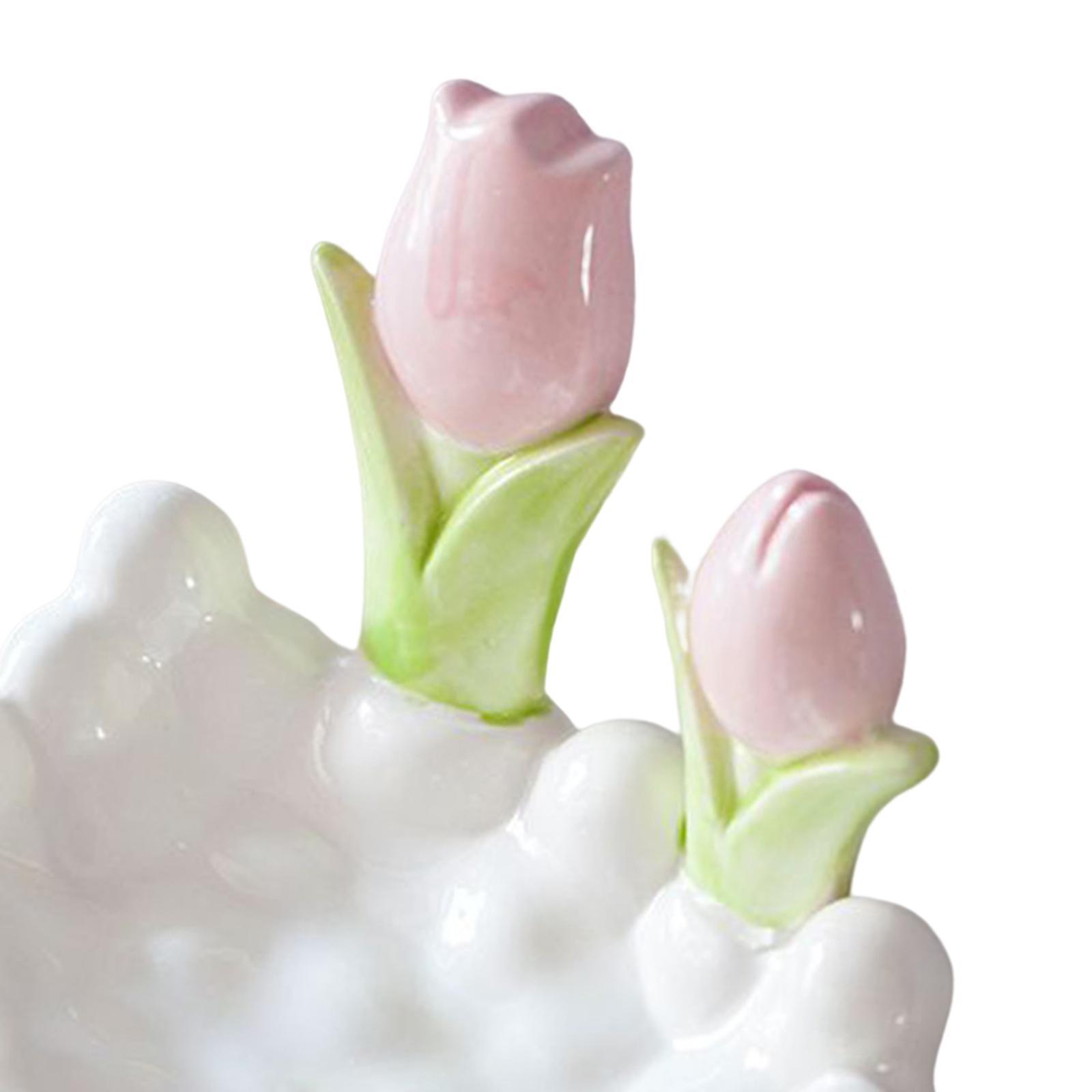 Soap Container Box Bathroom Punch Free Smooth Cartoon Flower Shape Soap Dish