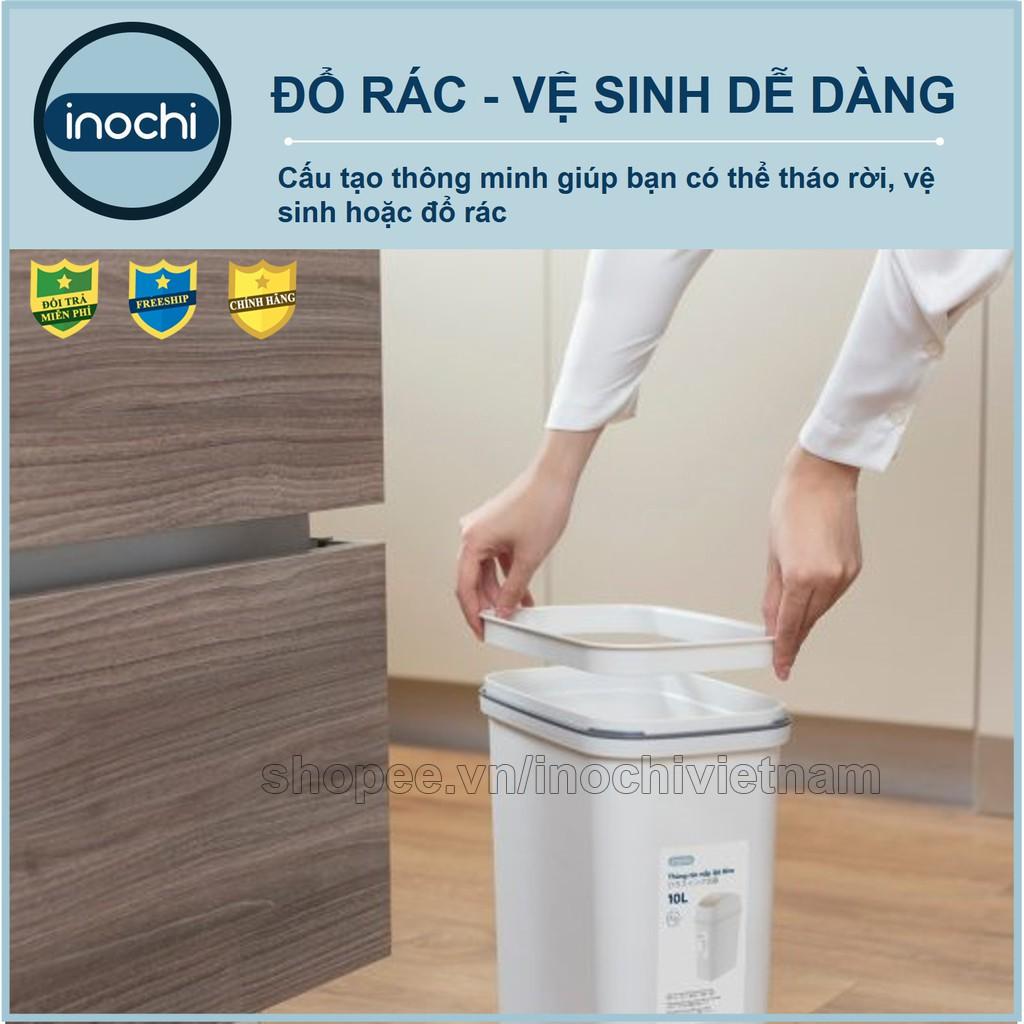 Thùng Rác Nắp Lật - Nhựa Thông Minh 10 Lít Rất Đẹp Làm Sọt Rác Văn Phòng, Khách Sạn Gia Đình THRNL10