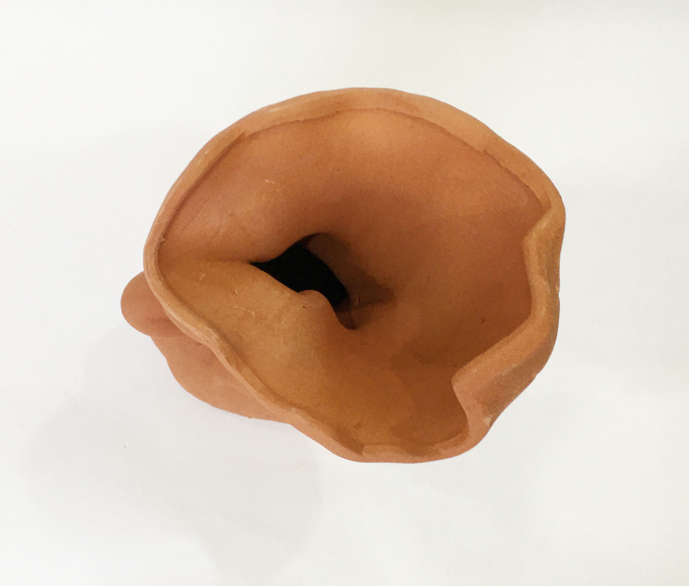 Chậu đất nung Ếch lá sen, có lỗ, xinh xắn, vintage làm chậu trồng bonsai, cây cảnh, sen đá