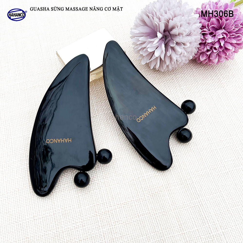 Guasha Sừng Mát Xa HAHANCO Giúp Nâng Cơ Giảm Vết Nhăn Săn Chắc Làn Da - MH306B