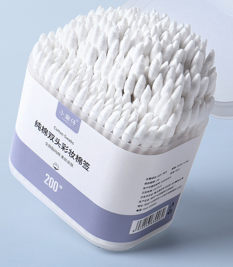 Hộp 200 Cây Tăm Bông Cotton Swabs 2 Đầu Đa Năng