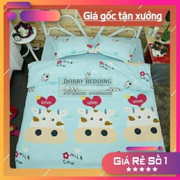 Bộ 4 món poly cotton Hàn Quốc 1m/m2.m4.m6.m8 giao màu ngẫu nhiên