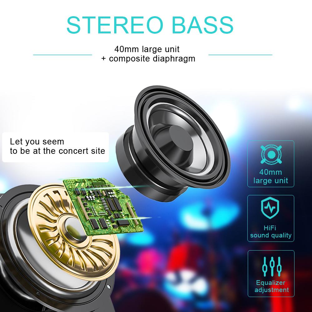Blutooth Lớn Casque Âm Thanh Cordless Wireless Headphone Tai Nghe Auriculares Bluetooth Tai Nghe Cho Máy Tính Điện Thoại Đầu PC Với Mic