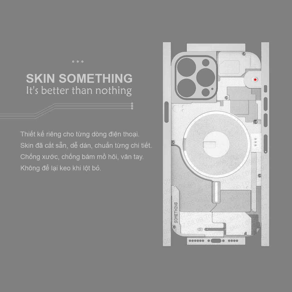 Skin dán điện thoại mẫu Something