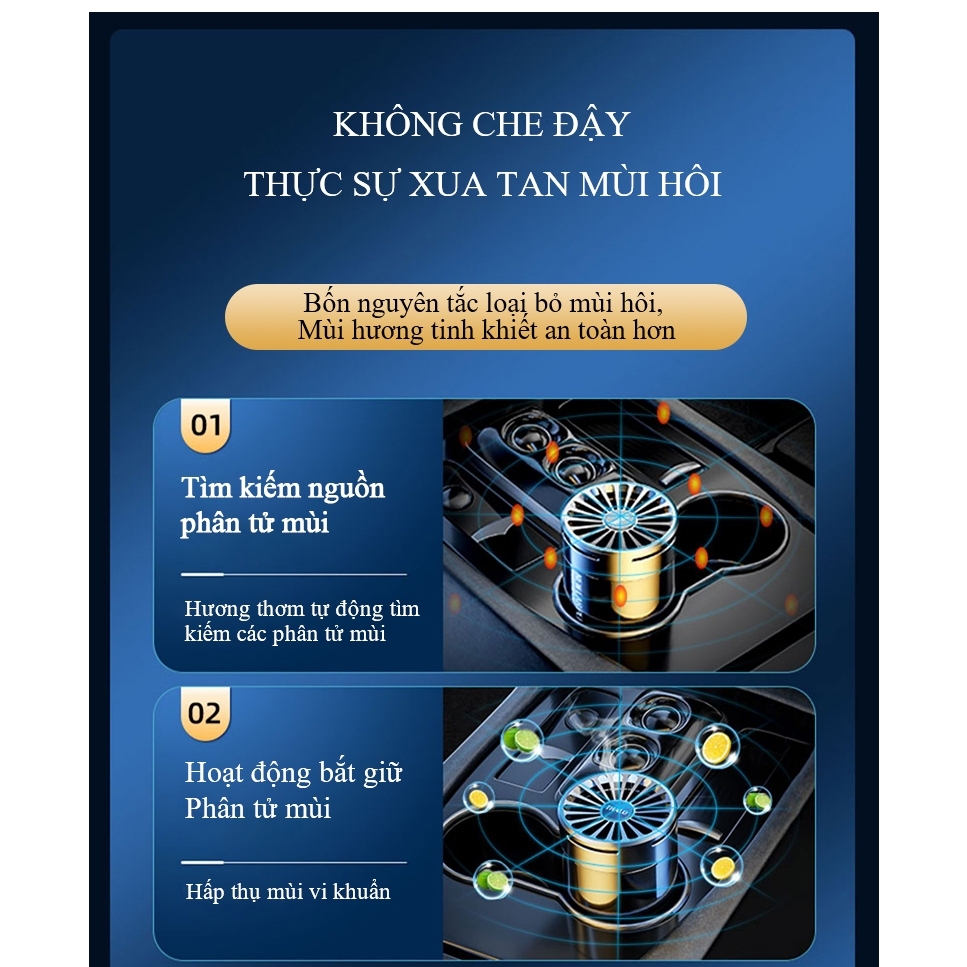Sáp Thơm Khử Mùi Ô Tô Chiết Xuất Từ Thiên Nhiên | Sáp Thơm Khử Mùi Khó Chịu, Mùi Nội Thất Xe, Mùi Thức Ăn