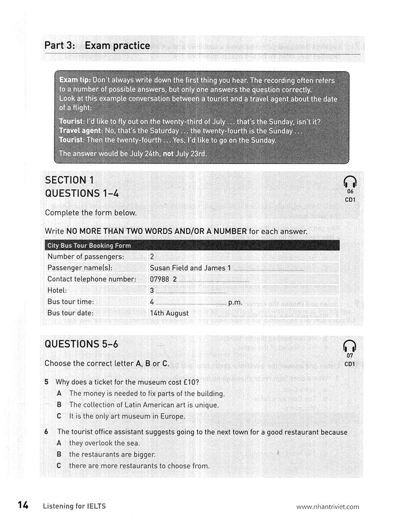 Collins - Listening For IELTS (Kèm 2 CD Hoặc File MP3)