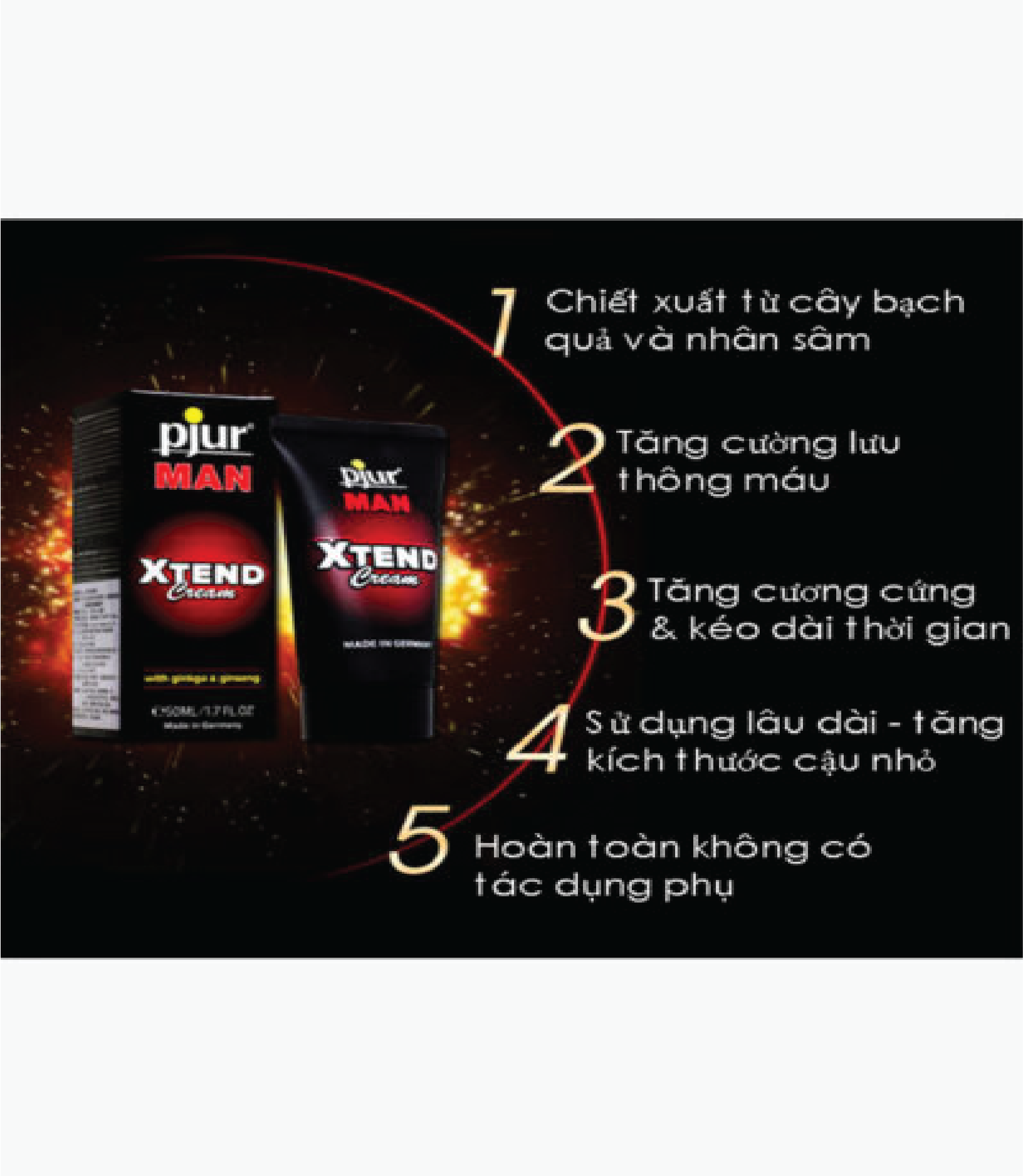 Gel tăng kích thước cậu nhỏ, cường dương Pjur Man Xtend 50ml dành cho quý ông tăng khoái, tăng lưu thông máu