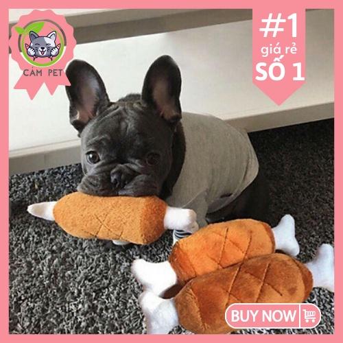 Đồ Chơi Chó Mèo - Đùi Gà đồ chơi nhồi bông dễ thương cho thú cưng