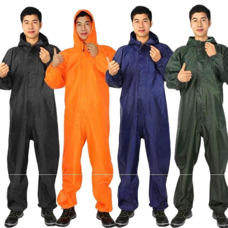 Ưu đãi đặc biệt miễn phí vận chuyển chịu mài mòn áo mưa một mảnh phù hợp với bảo hiểm lao động toàn bộ cơ thể dày chống thấm nước một mảnh dài cưỡi jumpsuit sửa chữa