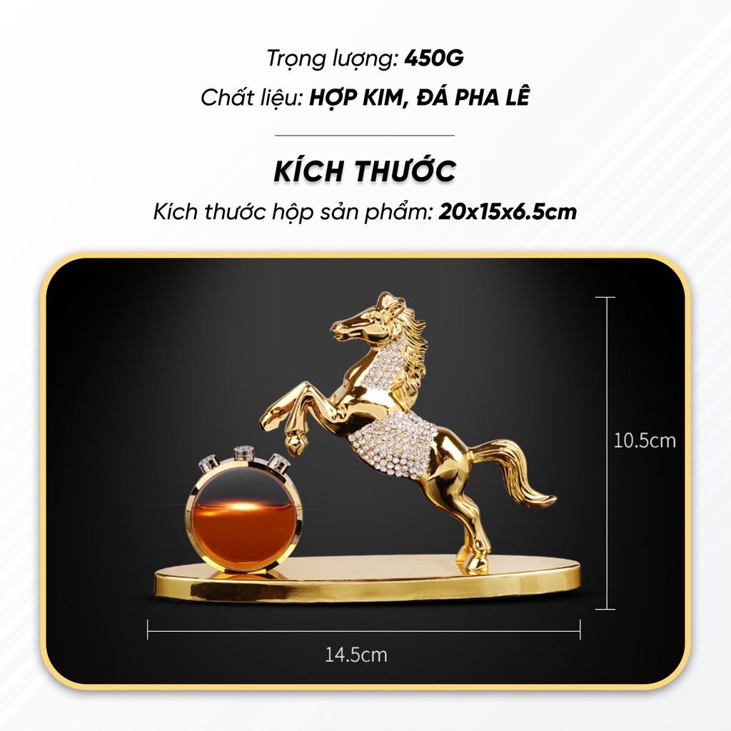 Tượng ngựa mã đáo thành công để taplo xe ô tô kèm nước hoa,trang trí phòng, bàn làm việc, xe hơi