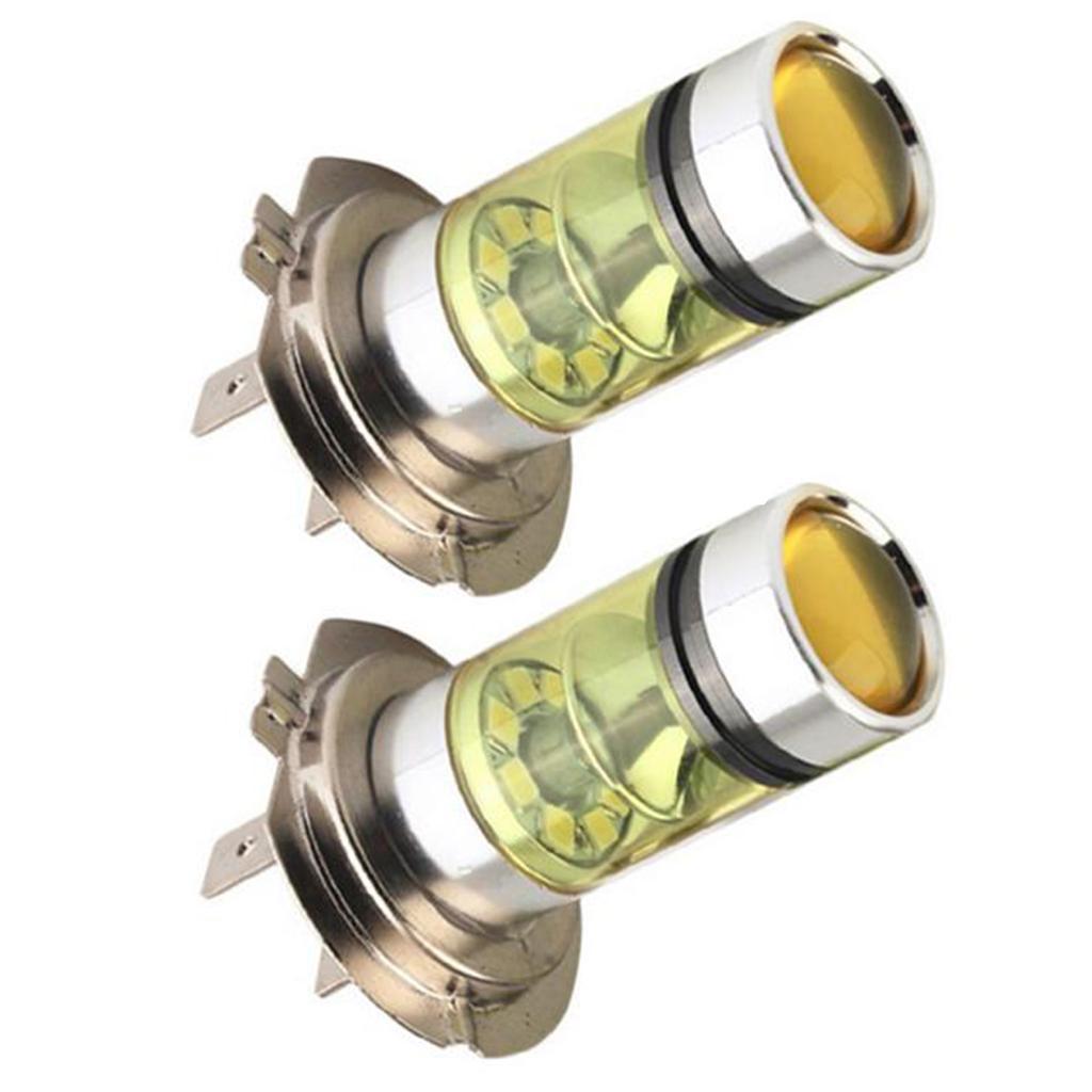 3x2PCS  100W 2323 LED  YELLOW  Fog Driving Light Bulbs