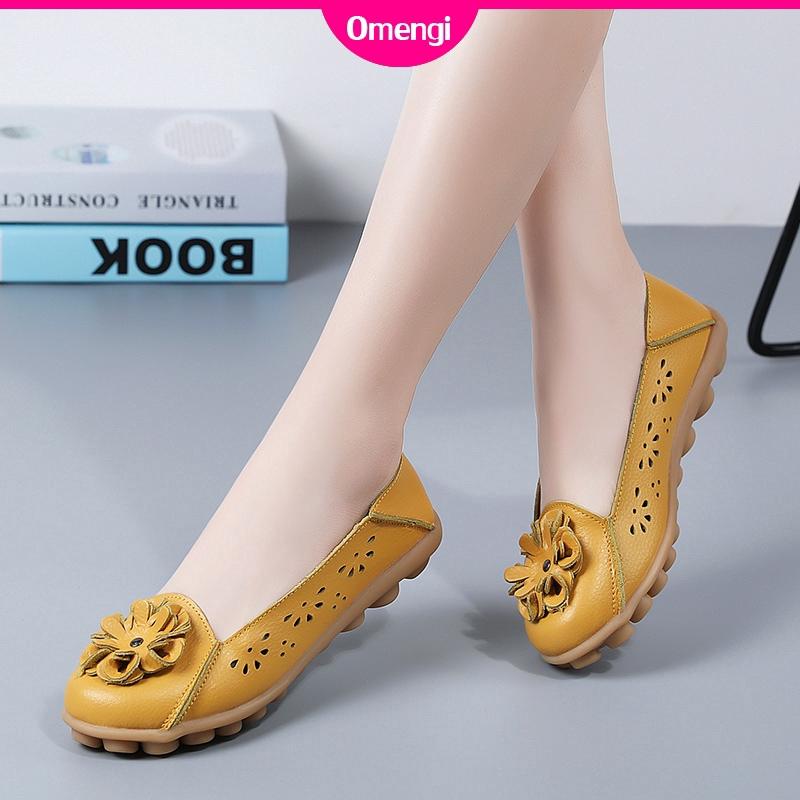 2020 Fashion women outdoor soft leather flat shoes