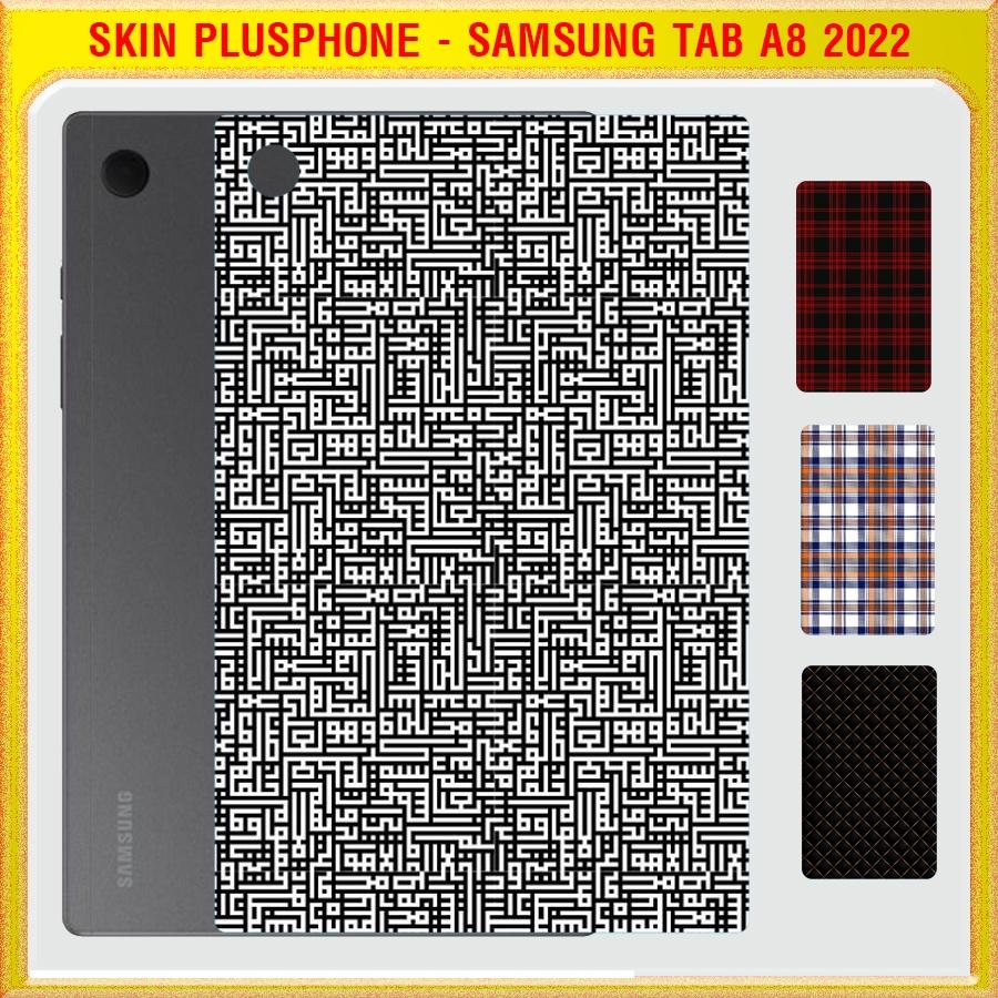 Dán Skin cho mặt sau Samsung Tab A8 2022 10.5 inch in hình caro