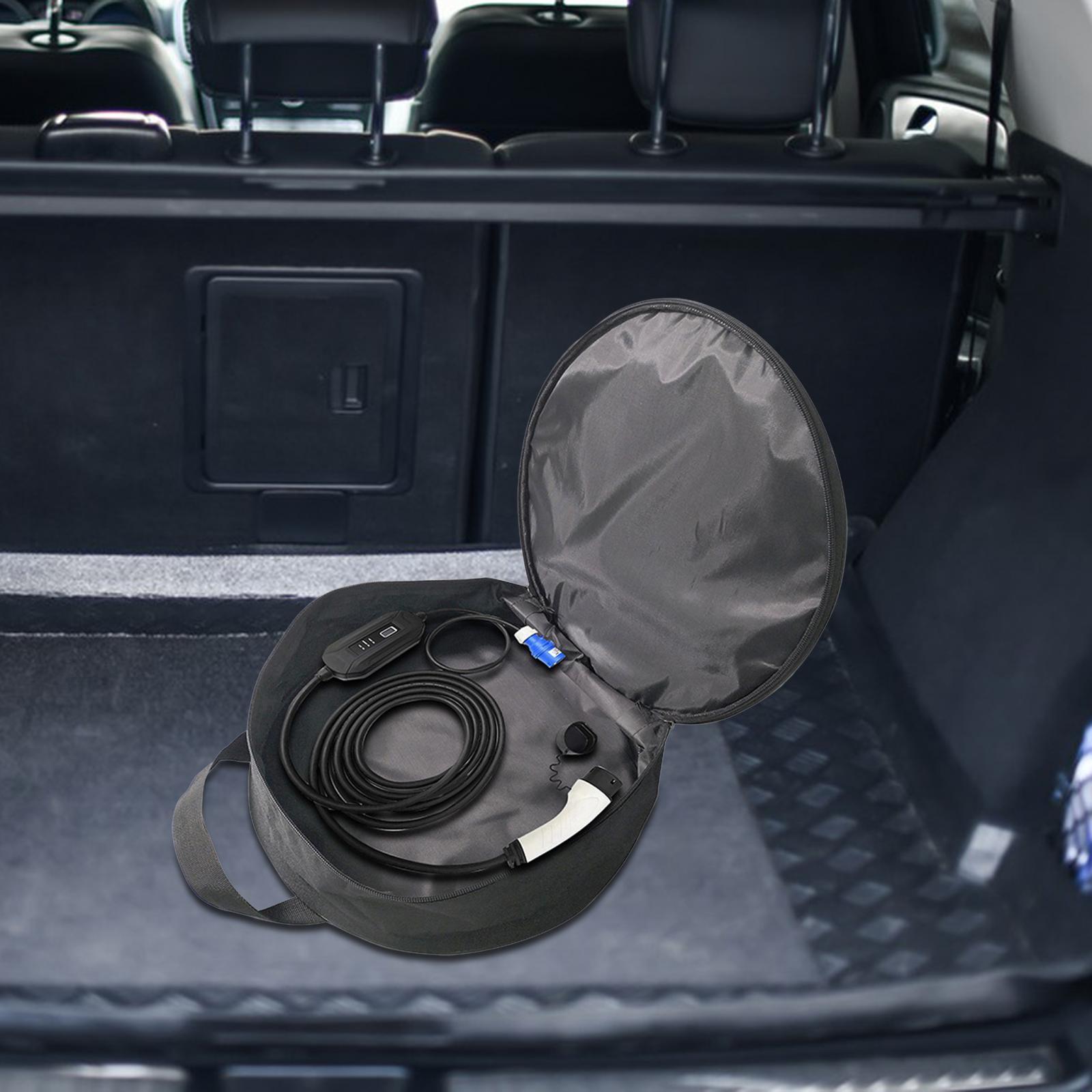 EV Charging Cable Storage Bag Protective Lightweight Cords Storage Organizer
