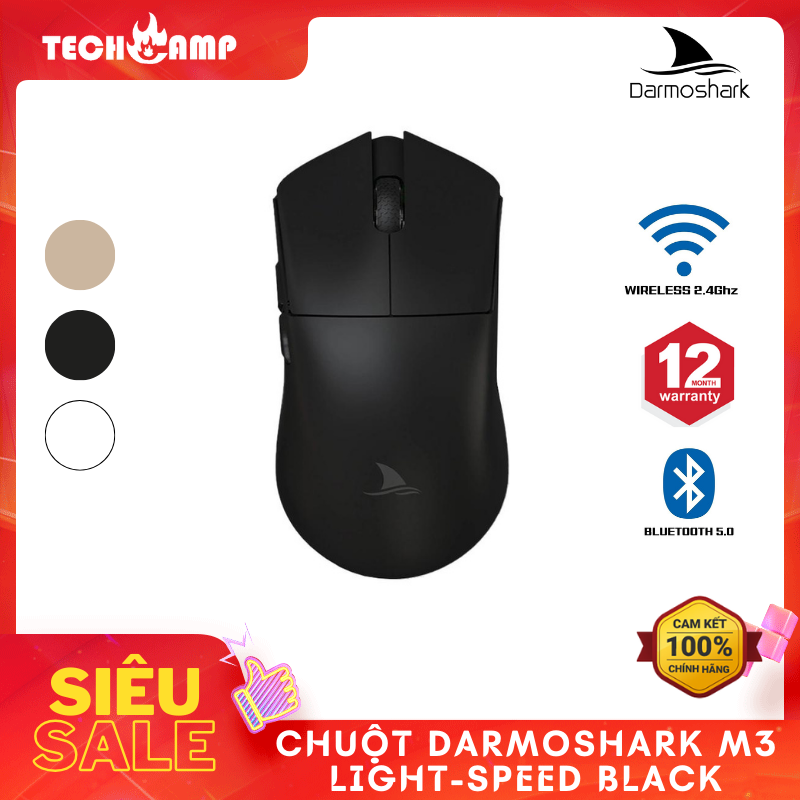 Chuột Darmoshark M3 Light-Speed Wireless Mouse - Hàng chính hãng